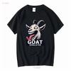 Goat Simulator Screaming T Shirt Long or Short Sleeves Vintage Washed Breathable Homme Stylish Graphic Top For Everyday Wear