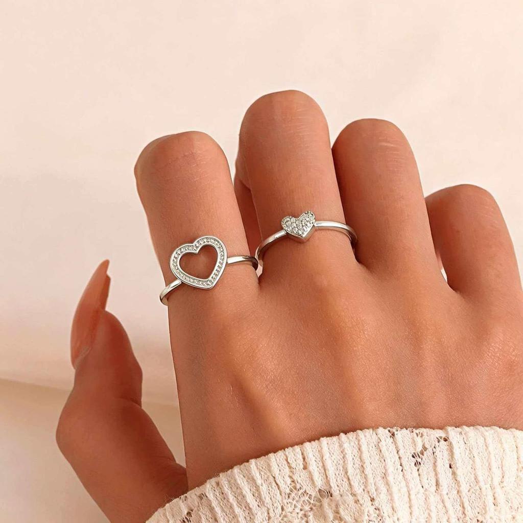 Retro Love Ring Set: 22-Piece European & American Multi-Joint Design for Women