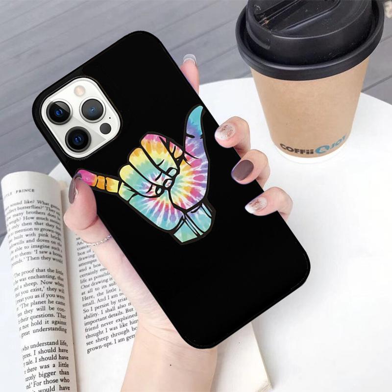 Surfer Surf Hang Loose Shaka Phone Case For iPhone 17 Air 13 12 14 15 16  Cover For Apple Pro Max Plus Coque