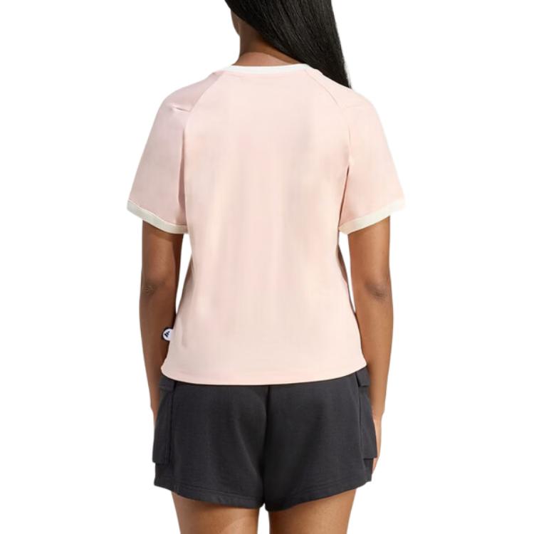 Adidas T Shirts Women's Pink Crew Neck Moderate KB7213