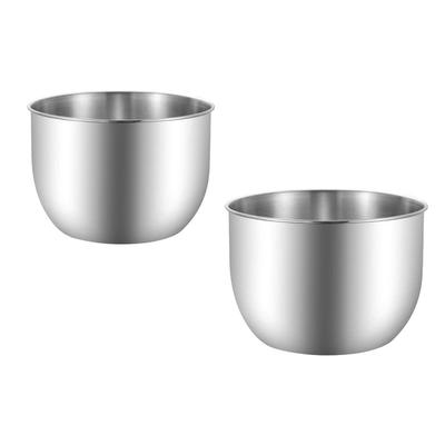 Deep Stainless Steel Bowl Set, 18-8 Stainless Steel, Deep Bowl, Salad Bowl, Deep Mixing Bowl... (2)