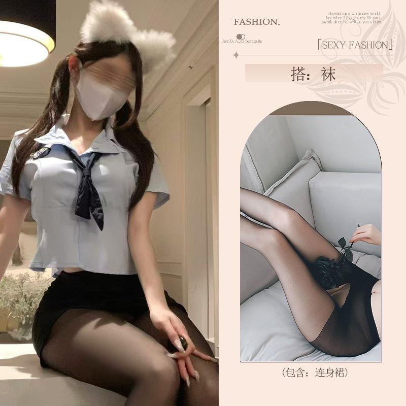 Sexy Lingerie Free Fun Female Abstinence Sexy Pajamas Qn Costume Uniform Cosplay Student Fun