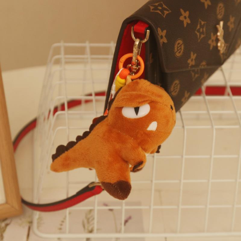 Tyrannosaurus rex keychain plush toy dinosaur doll schoolbag large pendant