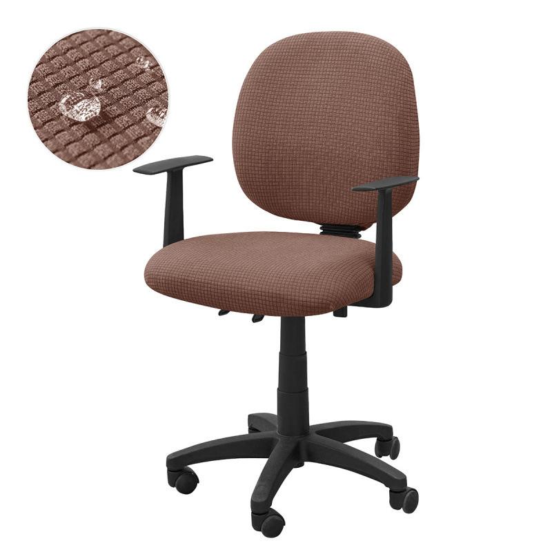Office Chair Slipcover For Kitchen Dinning Banquet Dustproof Garterized Stretchable Seat Cover MH
