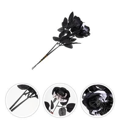 5 Pcs Artificial Flower Decoration Room Halloween Window Decorations Spiders Fake Flowers for Rose