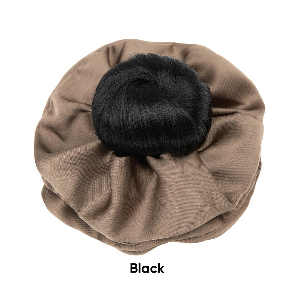 Elegant Influencer-style Hair Tie Synthetic Natural-looking Artificial Flower Bun  for Daily Use