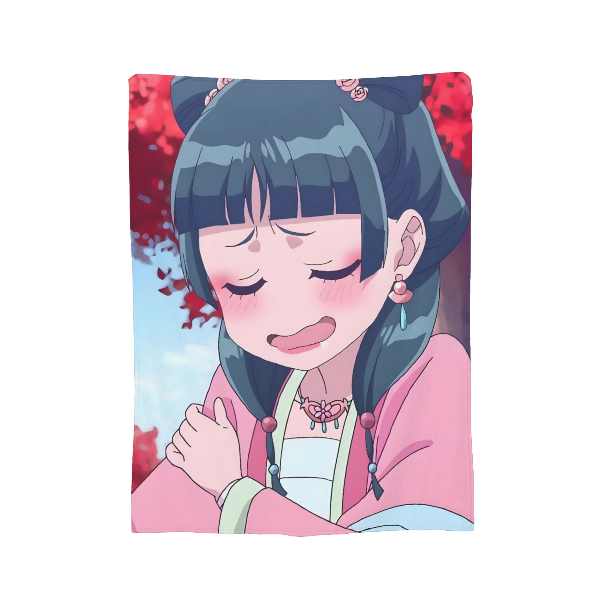 

The Apothecary Diaries Anime Maomao Blanket Velvet Spring Autumn Portable Thin Throw Blanket for Bed Outdoor Bedspreads 150x180cm