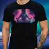 T-Shirt Herren Meditierender Astronaut Motiv Baumwolle Größe XS bis 5XL