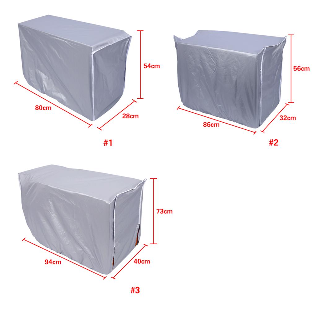 Outdoor Air Conditioner Cover Polyester Waterproof Sunproof Dust Proof Air Conditioner Protective Cover for Home