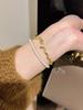 Hot Selling Retro Zodiac Snake Bracelet 2024 New Retro Palace Style Super Heavy Industry Small Gold Snake Bracelet