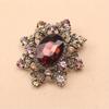 Vintage Flower Brooch High-grade Women Exquisite Design Sense Palace Style Corsage Small Coat Pin Accessories