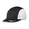 Mizuno Soccer Solar Cut Hat, Cap, Kids, Summer, P2MWC101, Black/White/Neolime