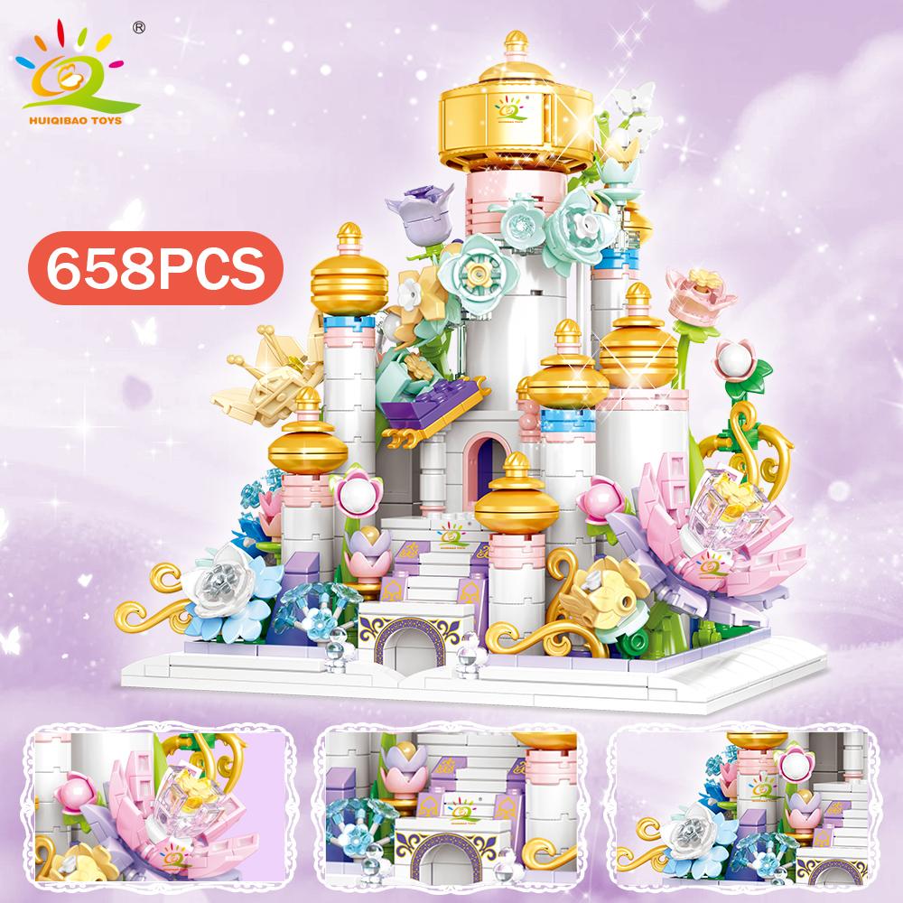 Superior-Grade Huiqibao High-Standard Dream High-Standard Princess High-Standard Castle High-Standard House Assembly-Set Building-Set