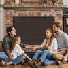 Fireplace Cover Fireplace Draft Stopper With Built-in 12 Strong Magnet Stops Heat Loss Flame-Retardant Fire Place Accessories