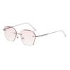 Diamond trimmed frameless reading glasses new ultra-light A fashion Internet celebrity anti-blue point diamond high-end reading glasses women