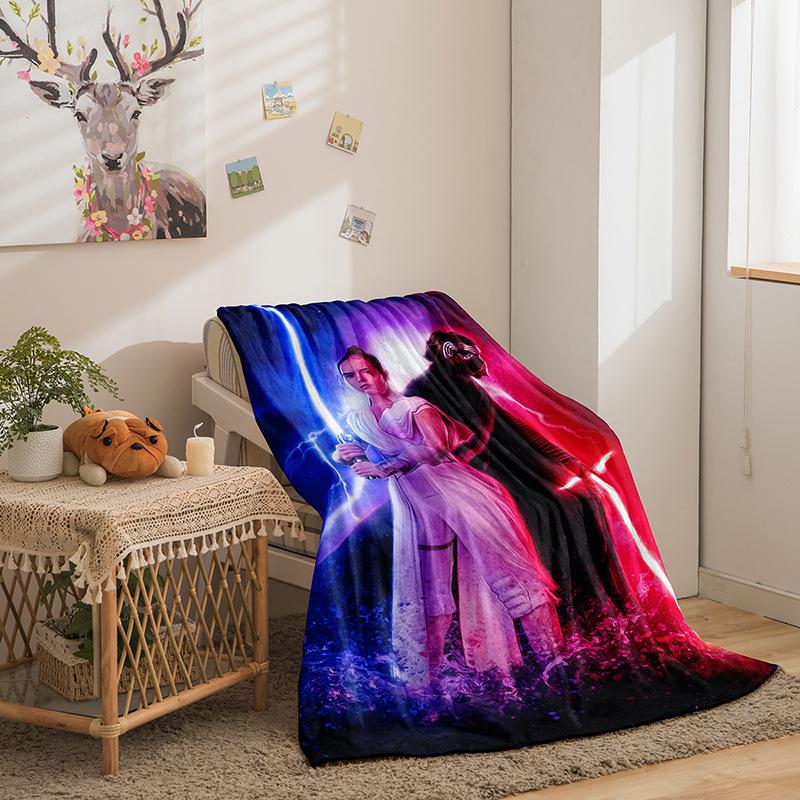 Column Double-Sided Flannel 3D Digital Printed Blanket Blanket