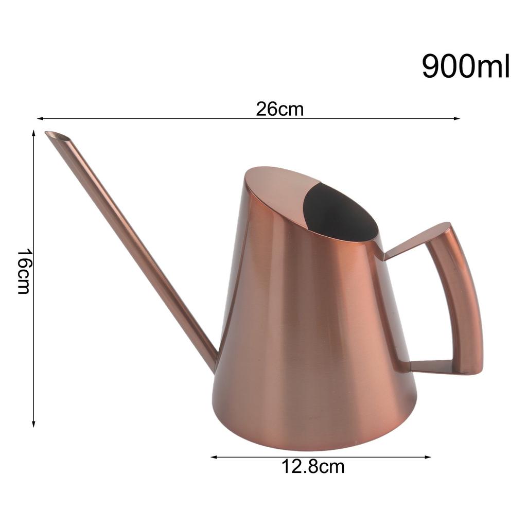 Stilvolle Gießkanne mit langem Ausguss aus Edelstahl: Für Zimmer- und Außenpflanzen