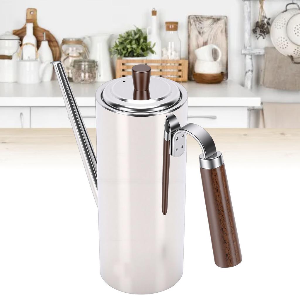 700ml Oil Dispenser Pot 304 Stainless Steel Olive Oil Bottle Container for Vinegar Soy Sauce Storage Kitchen Gadget