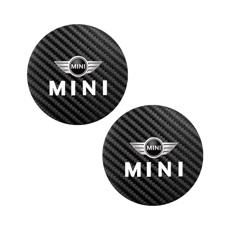2 Pièces Sous-verre en Cuir Anti-bruit Coussinet pour Tasse à Eau Pour BMW MINI WORKS One Cooper JCW R60 R59 R58 R57 R56 R55 R53 R52 F55 F56