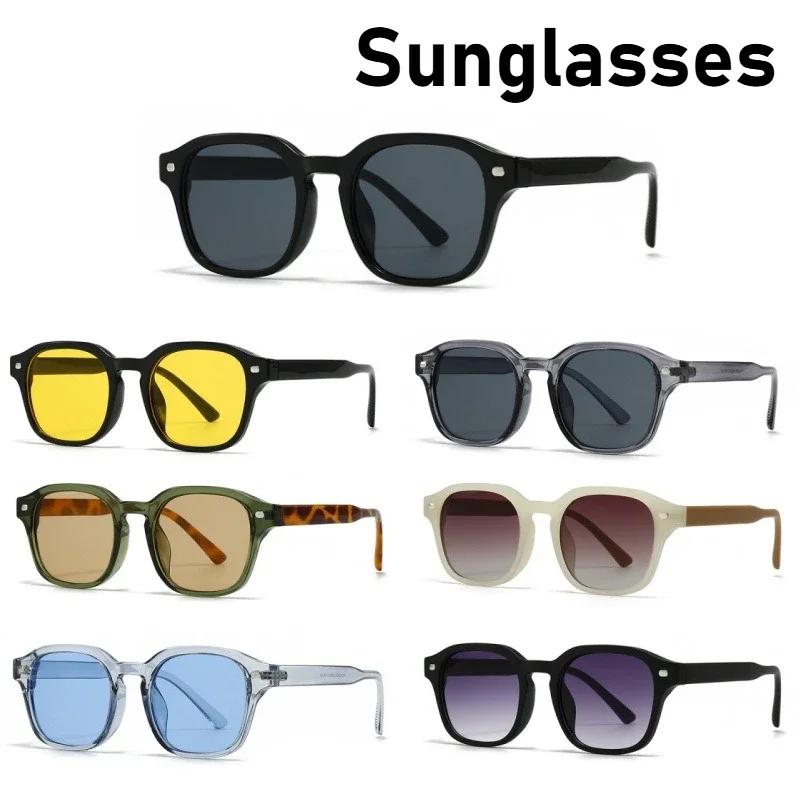 Summer New Retro Modern Double Beam Sunglasses Outdoor Driving Personalized Street Photography Anti Uv400 Sunglasses