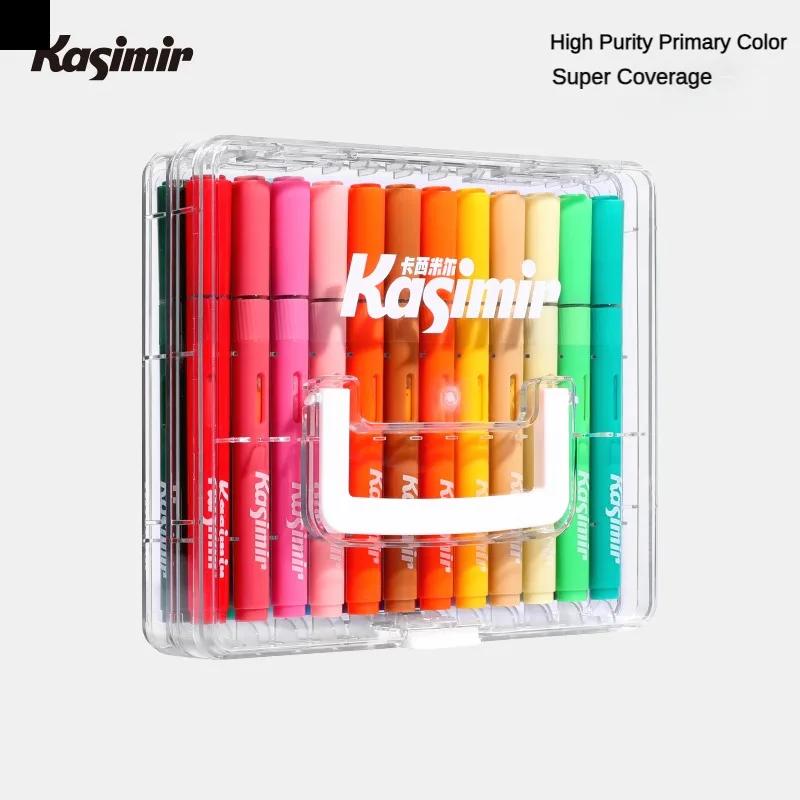 

KASIMIR 84/24 Colors Acrylic Marker Direct Liquid Soft Bristled Paint Pen For Graffiti Manga Art School Supplies Stationery