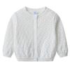 Korean Style Spring and Autumn Children's Woolen Coat Hollow Thin Summer Sun Protection Shirt Girls Knitted Cardigan
