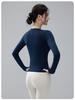 Women's Quick-Dry Slim Fit Long Sleeve Fitness Top for Autumn/Winter