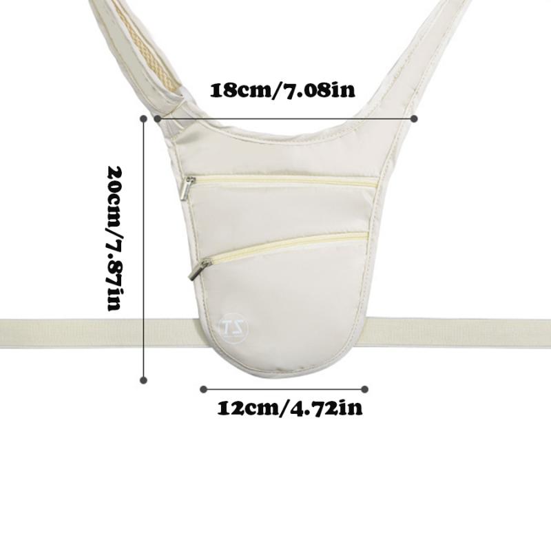 Diebstahlsichere Sport-Hüfttasche, wasserdicht, leicht, für Laufen, große Kapazität, verstellbarer Riemen, unsichtbare Gürteltasche für Reisen