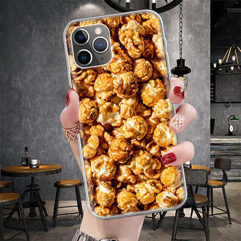 Food Fries Beer Cheese Sushi Cookie Soft Phone Case For IPhone 11 17 Air 16E 16 Pro Max 15 + 14 Plus 13 Mini 12 Apple 7 SE 8 Fun