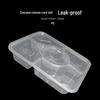 Transparent Disposable 4+1 Compartment Takeaway Container