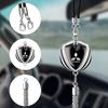 3D Metal Car Rearview Mirror Emblem Pendants For Mitsubishi Ralliart Lancer Mirage Outlander Pajero Eclipse ASX Auto Accessories