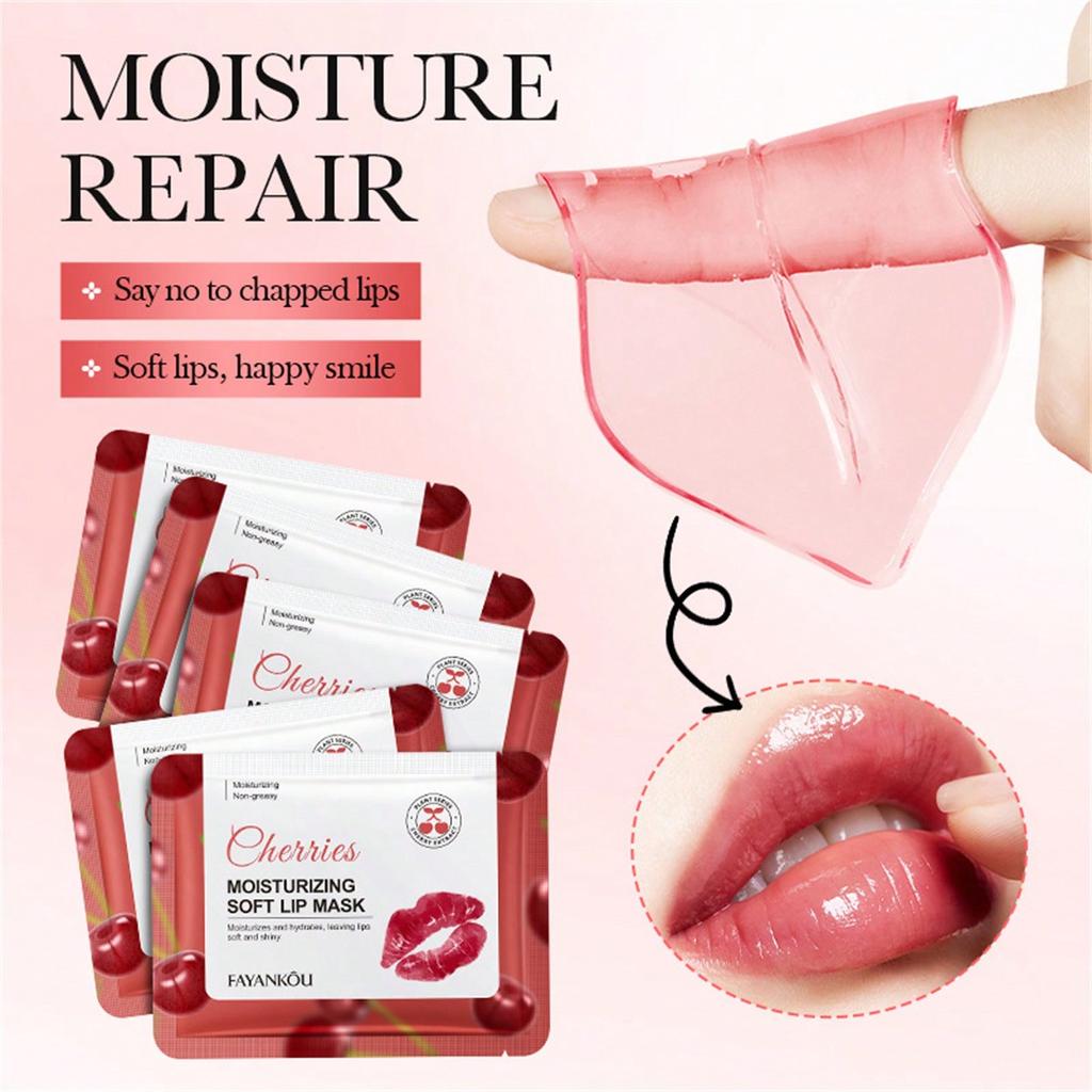 10pcs MOISTURIZING SOFT LIP MASK Hydrating Erase Signs of Fatigue Natural Pink Lips Prevent Drying Brighten Lips Color Smooth Lip Lines
