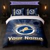 Millwall Custom Name Text Bedding Set 1 Duvet Cover+2 Pillowcases Soccer Logo Personalized Gift For Special Occasion Bedroom Decor