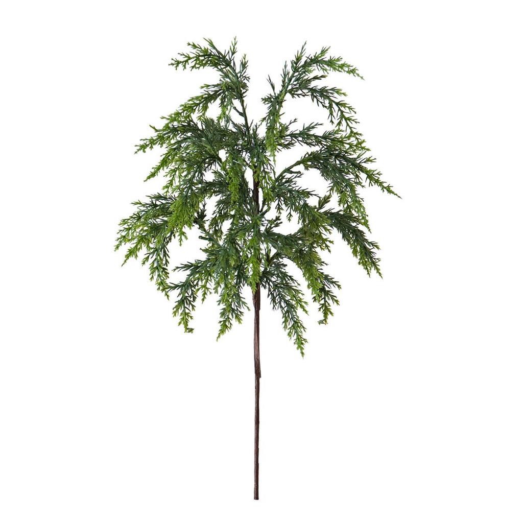 Green Plant Arrangement: Soft Pine Needles & Cypress Leaves for Dining Table and Christmas Decor