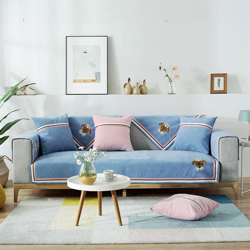 

Подушка для дивана в стиле «модерн в минималистском стиле», чехол для дивана в гостиной, подушка с изображением счастливой собаки из мультфильма, чехол для дивана 68*70