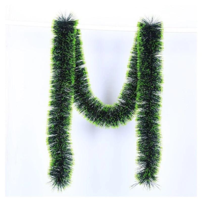 1 Stück Weihnachten Künstliche Lametta Girlande Grün Zuckerstange Band Kranz für Weihnachtsbaum Hängender Anhänger Bänder Party Heimdeko Neujahr