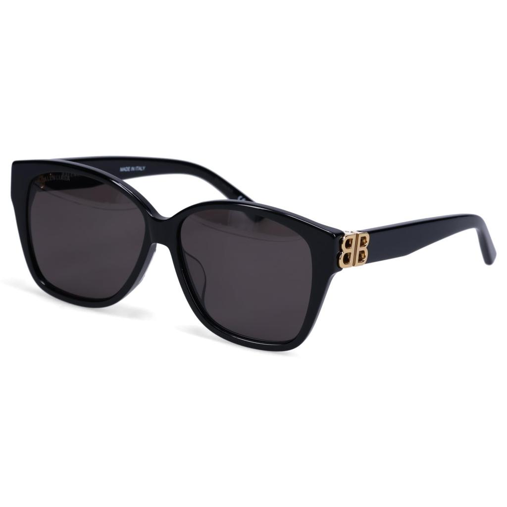 Balenciaga Sunglasses for Men and Asian UV Women, Fit, Protection, Black, BB0135SA-001 [Used]