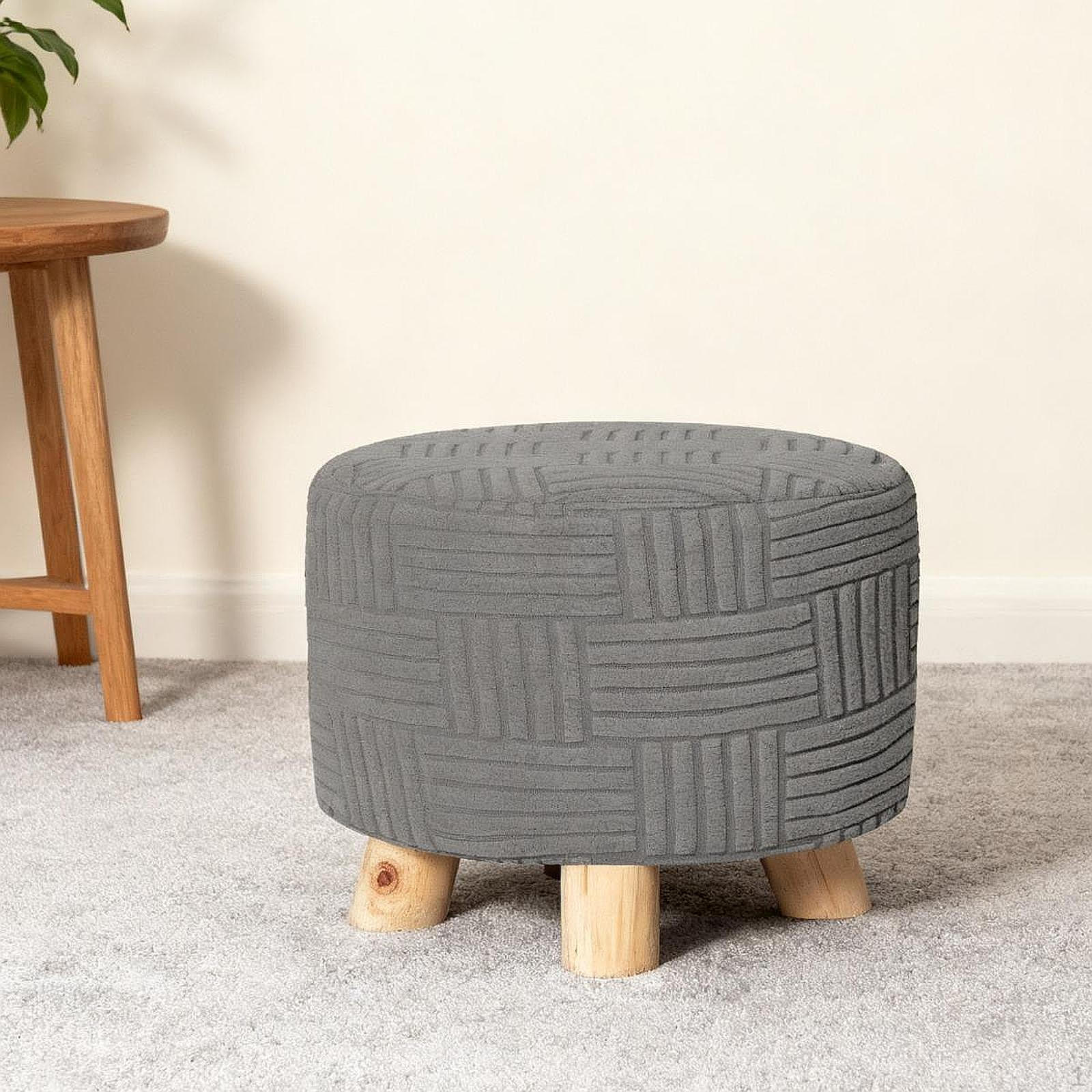 

Cover, Footrest Sofa Thick Round Furniture Cover for Footrests