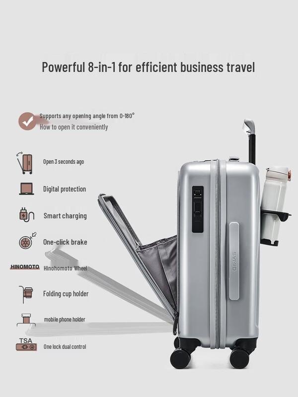 

OIWAS 20-inch Front-Opening Business Carry-On Luggage