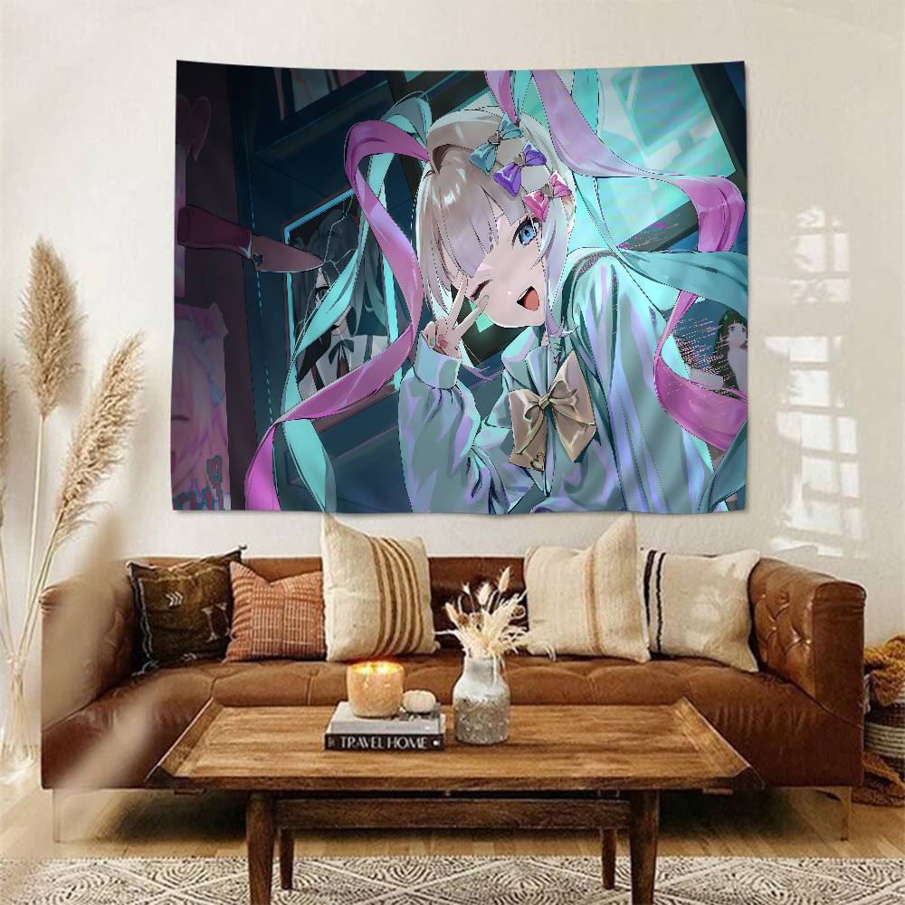 Needy Girl Overdose Game Cartoon Tapestry Art Science Fiction Room Home Decor Wall Hanging Home Decor