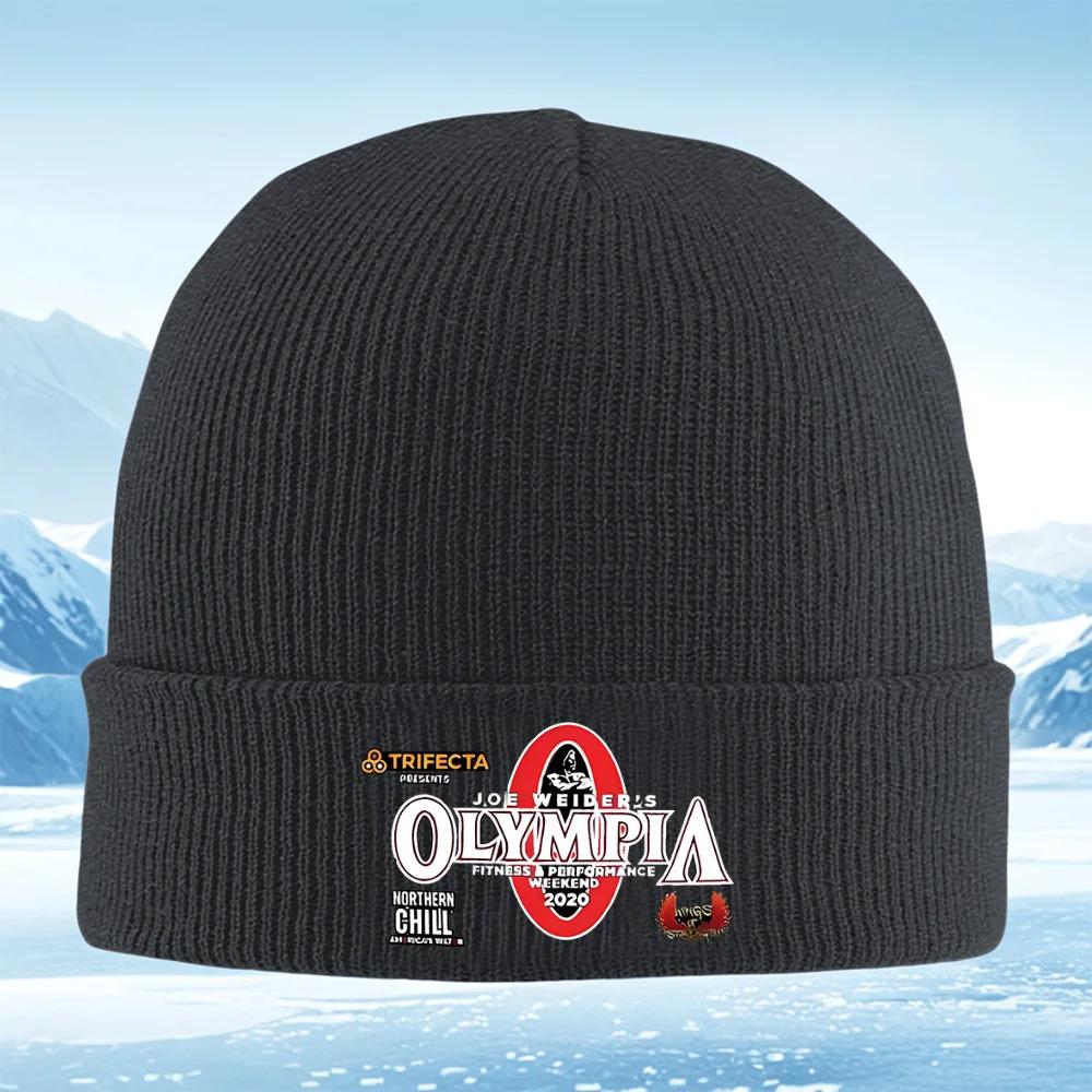 Olympia Fitness Performance Weekend Event Logo Men Women Unisex Knitted Hat Beanie Pullover Cap Winter Thermal Warm Christmas Ou