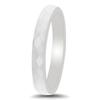 Faceted Ceramic Black and White Polished Diamond Ring, 3MM Wide, Simple and Versatile.