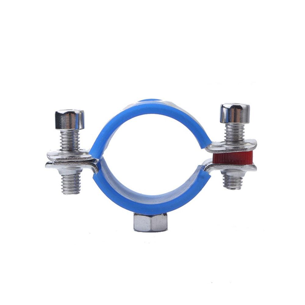 With Blue Case M8x1.25mm Female Fit 19-108mm OD Tube 304 Stainless Steel Pipe Hanger Bracket Clamp Suppoert Clip Homebrew