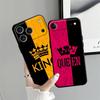 Case for Apple iPhone 17 Pro Max 15 Pro 7 8 Air 13 14 12 11 XR XS MAX 16 Funda Phone Cover Crown Letters