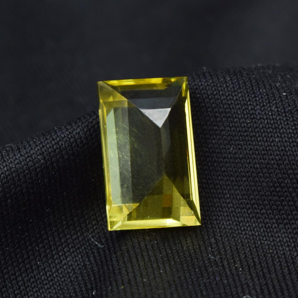 10.85 Ct Amazing Baguette Cut Natural Yellow Sapphire Loose Gemstone