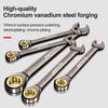 New 1Pcs Hardware Hand Tool Ratchet Wrench With Multiple Size Double-ended Open-end Two-way Quick Wrench 6-32mm Dual-purpose