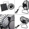 Double Blade Solars Exhaust Fan For Chicken Coops Dog Kennels Waterproofed Motor Foldable Without Battery Required