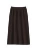Women's Elastic High Waist Knitted Midi Skirt for Autumn/Winter - Slim Fit