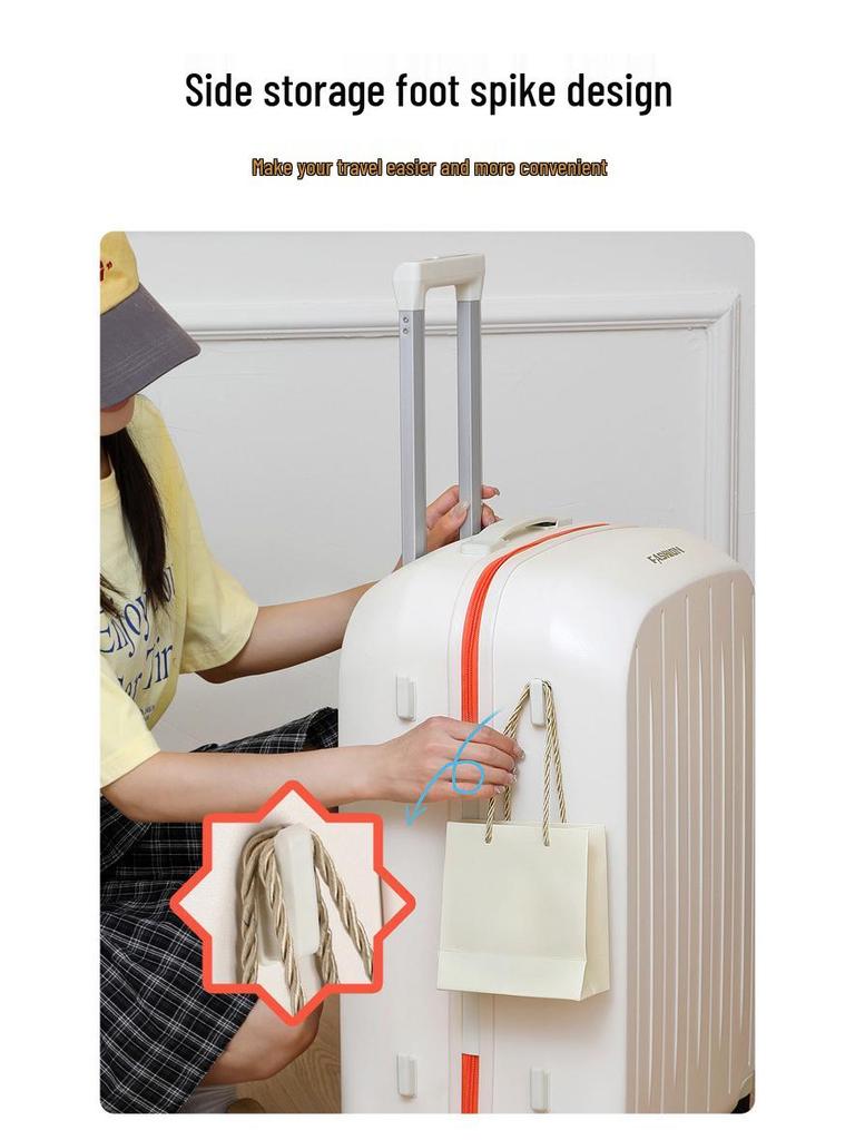 2025 Model Sturdy Trolley Case - Large Capacity with Combo Lock for Men, Women, and Students