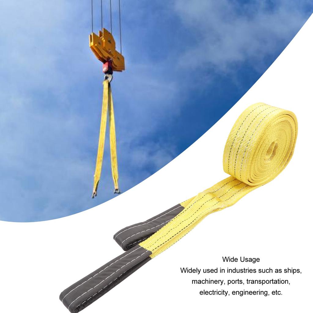 Lift Sling Strap 3T 6614LB 6M 19.69FT Thickened Widen Polyester Sturdy Stable Rigging Lifting Strap for Crane Hoist